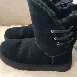 UGG Boots Womens Size 10 Black Suede